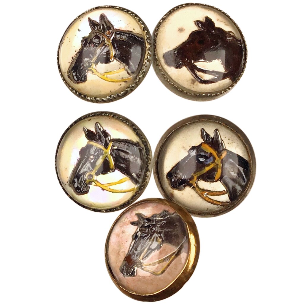 Antique Equestrian (S/5) Buttons