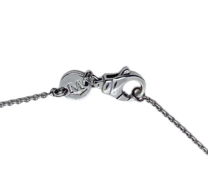 Movado 18K White Gold Necklas with 7 Cascading Diamonds