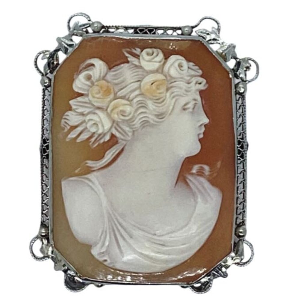 Vintage 14K Cameo
