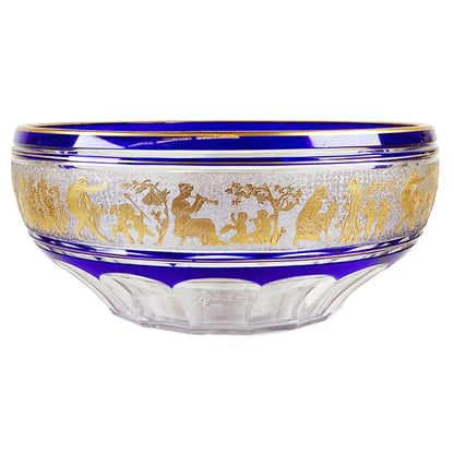 Vintage Val Saint Lambert Crystal Centerpiece Bowl