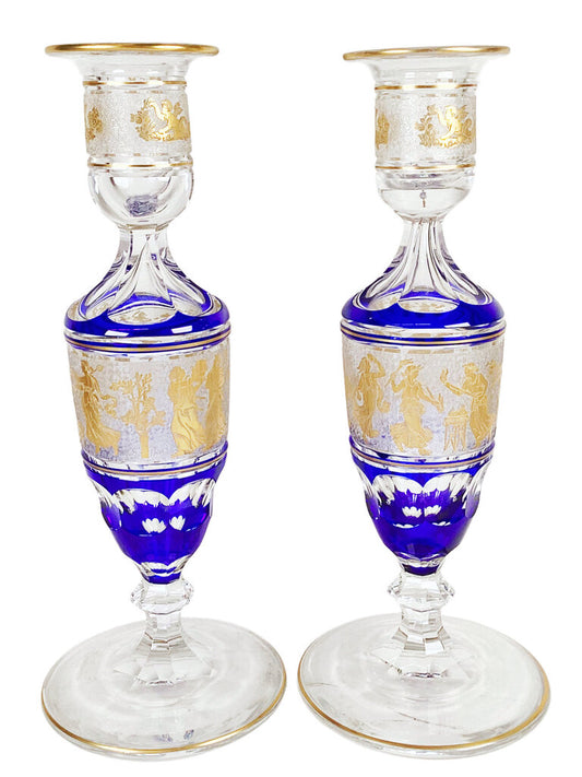 Val St. Lambert Candlesticks (PAIR)