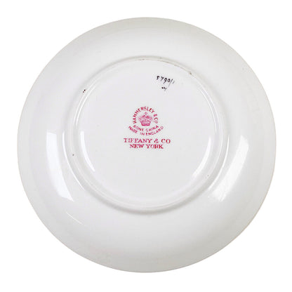 SET 6 Tiffany Green & Gold Porcelain Coffee/Tea/Espresso Cups & Saucers