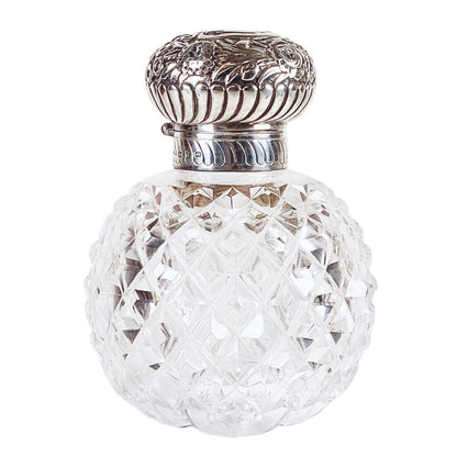 Antique Cut Crystal Cologne/Perfume Bottle