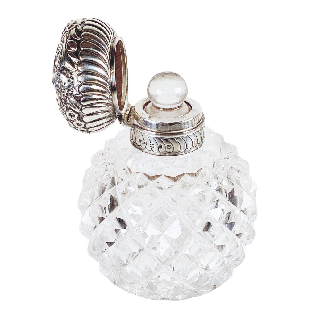 Antique Cut Crystal Cologne/Perfume Bottle