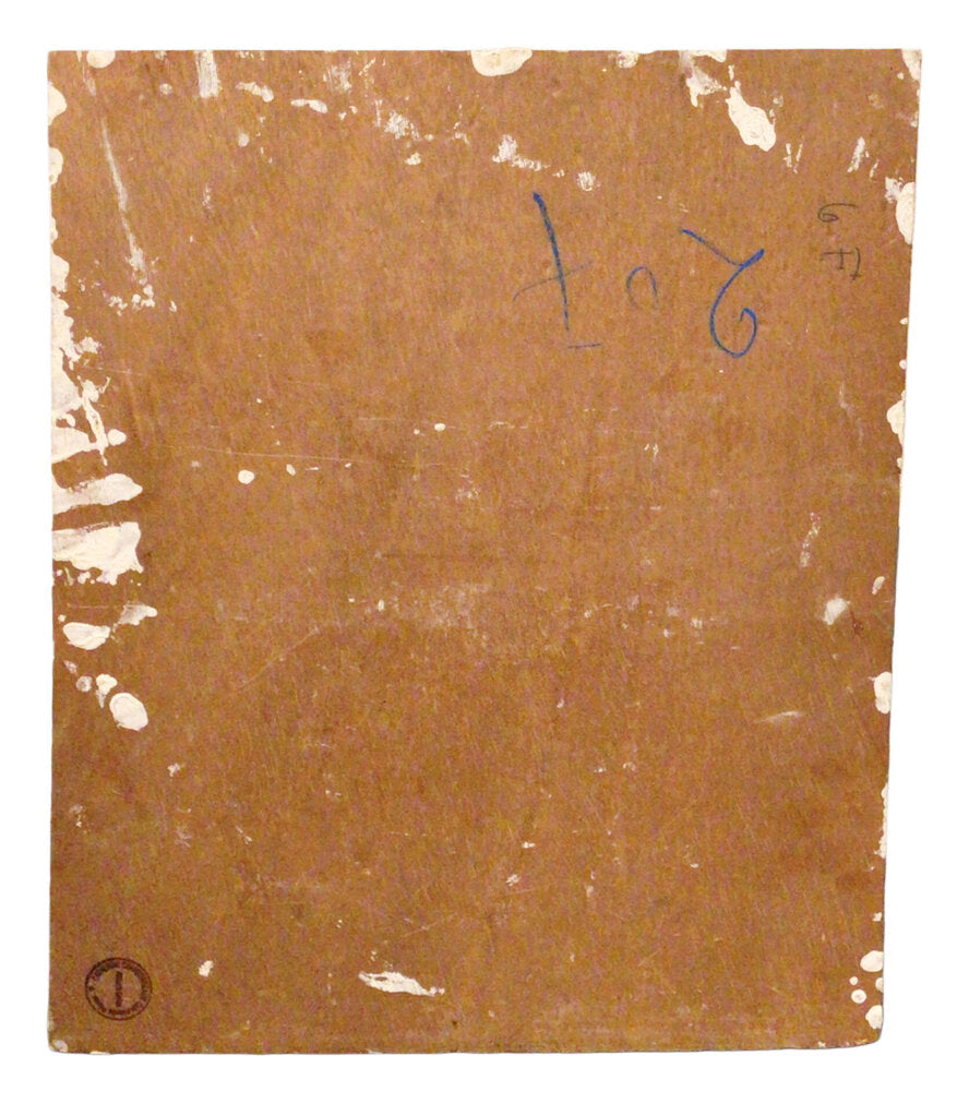 Paul Garin. French Church Scene. Oil On Panel.