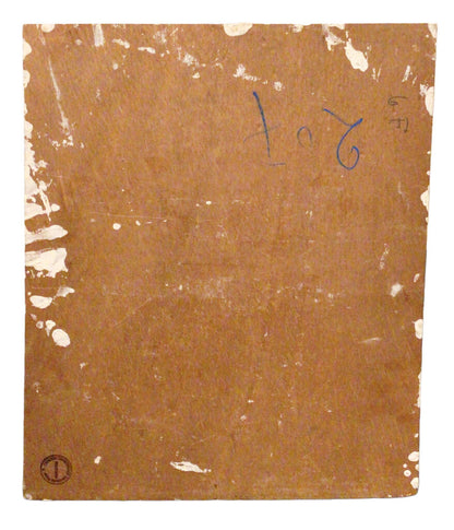 Paul Garin. French Church Scene. Oil On Panel.