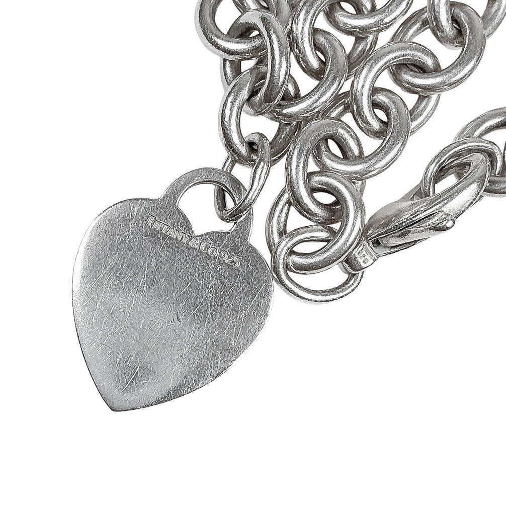 Tiffany & Co. Sterling Silver Heart Tag Necklace16" - Opportunity Shop DC