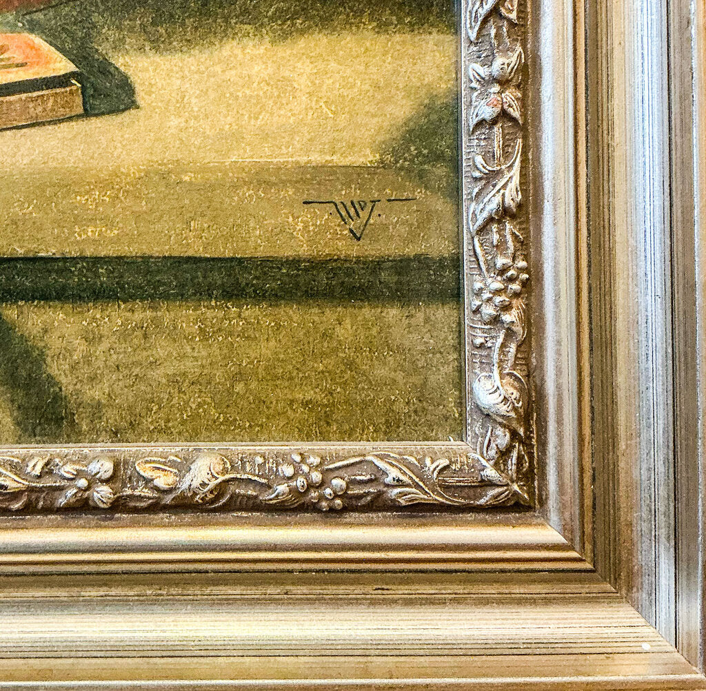 Michael Douglas Jones. Present in a Red Box. Oil Glazes on Board. - Opportunity Shop DC