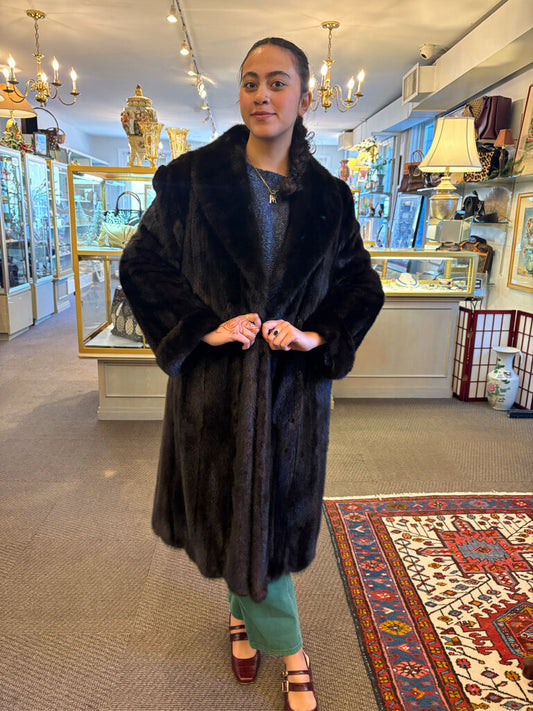 Vintage (70's) Mink Fur Coat. Elm Fur Shop, Brooklyn.