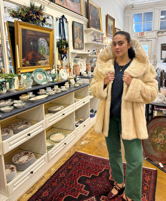 Vintage Chloe White Mink Jacket