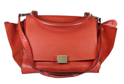 CELINE Red Shoulder Bag. Orig. $1895