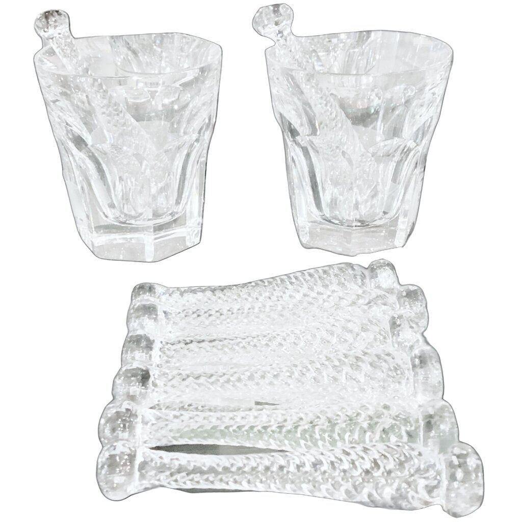 SET/8.Vintage Glass Muddlers. Cambridge Glass.