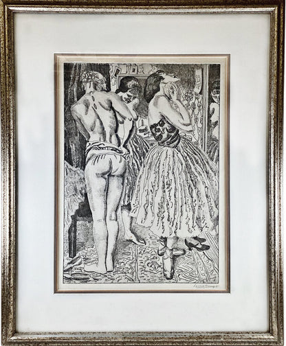 Laura Knight. Signed Litho. "Ballet." 1927.