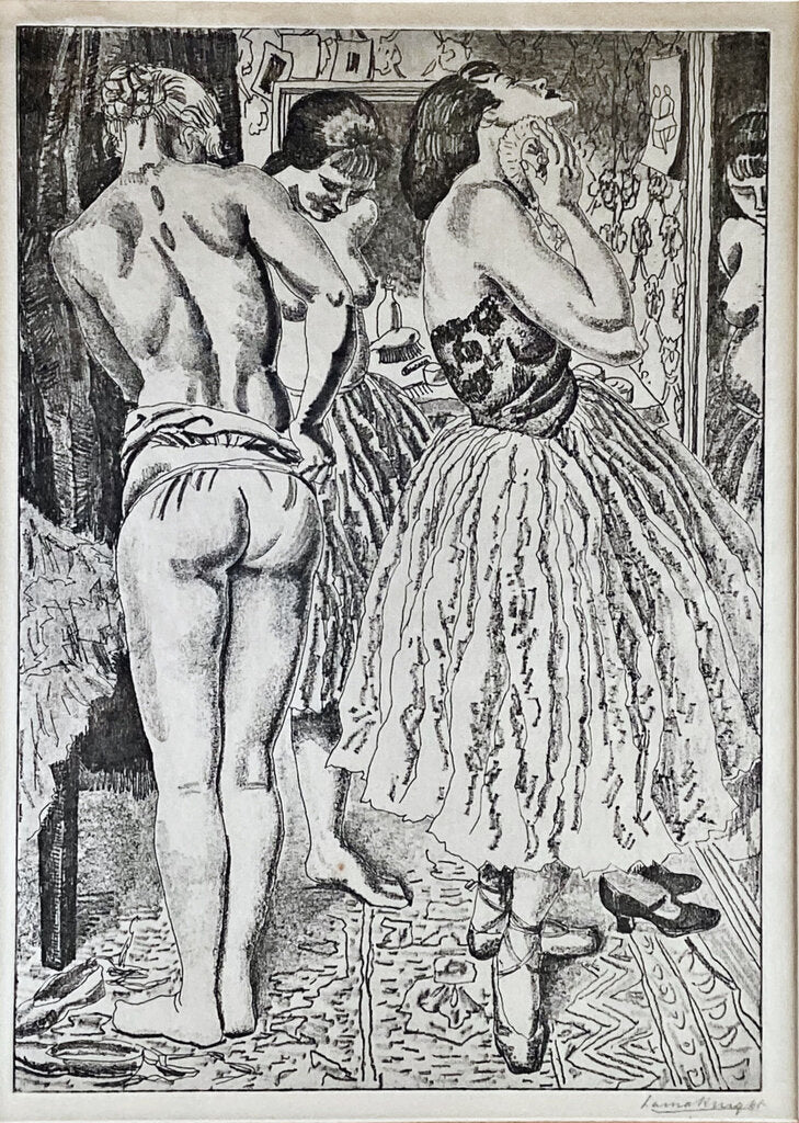 Laura Knight. Signed Litho. "Ballet." 1927.