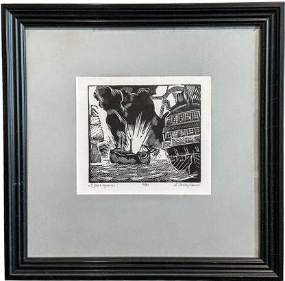PAIR. Nikolay V. Serdyukov. Russian.Ltd. Edition.Woodblock. - Opportunity Shop DC