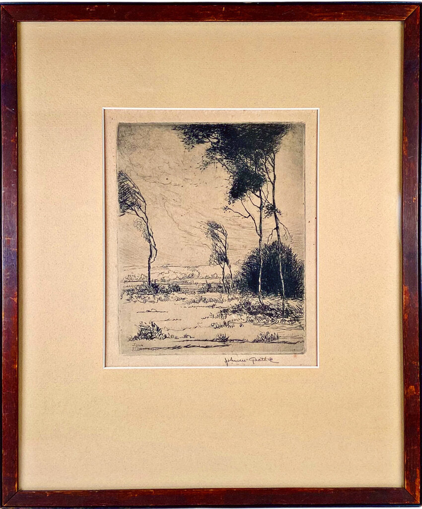 Signed. John McGrath (1885-1942). Baltimore. Etching.
