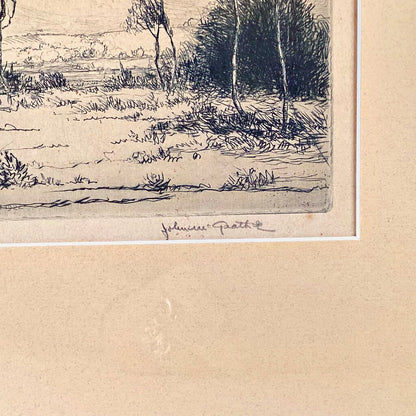 Signed. John McGrath (1885-1942). Baltimore. Etching.