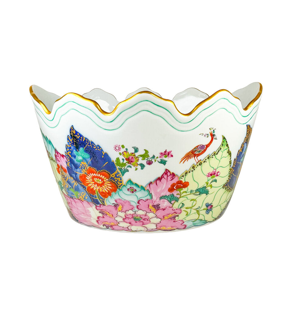 Mottahedah Tobacco Leaf Montieth Cachepot - Opportunity Shop DC