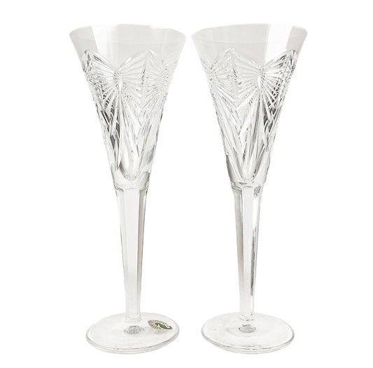 PAIR Waterford Millennium Toasting Flutes Happiness - Opportunity Shop DC