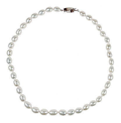 Tiffany & Co Freshwater Pearl Necklace w Sterling Twist Clasp - Opportunity Shop DC