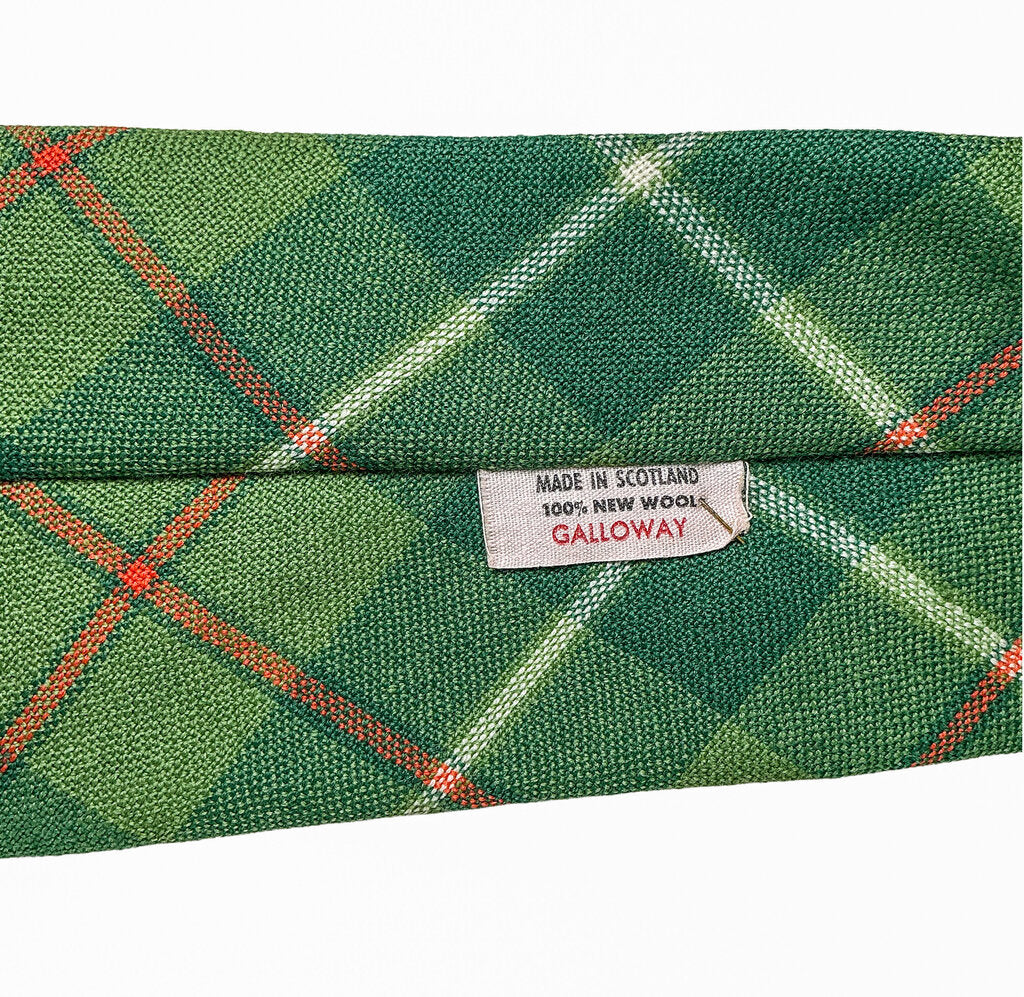 Vintage Scottish Wool Tartan Tie