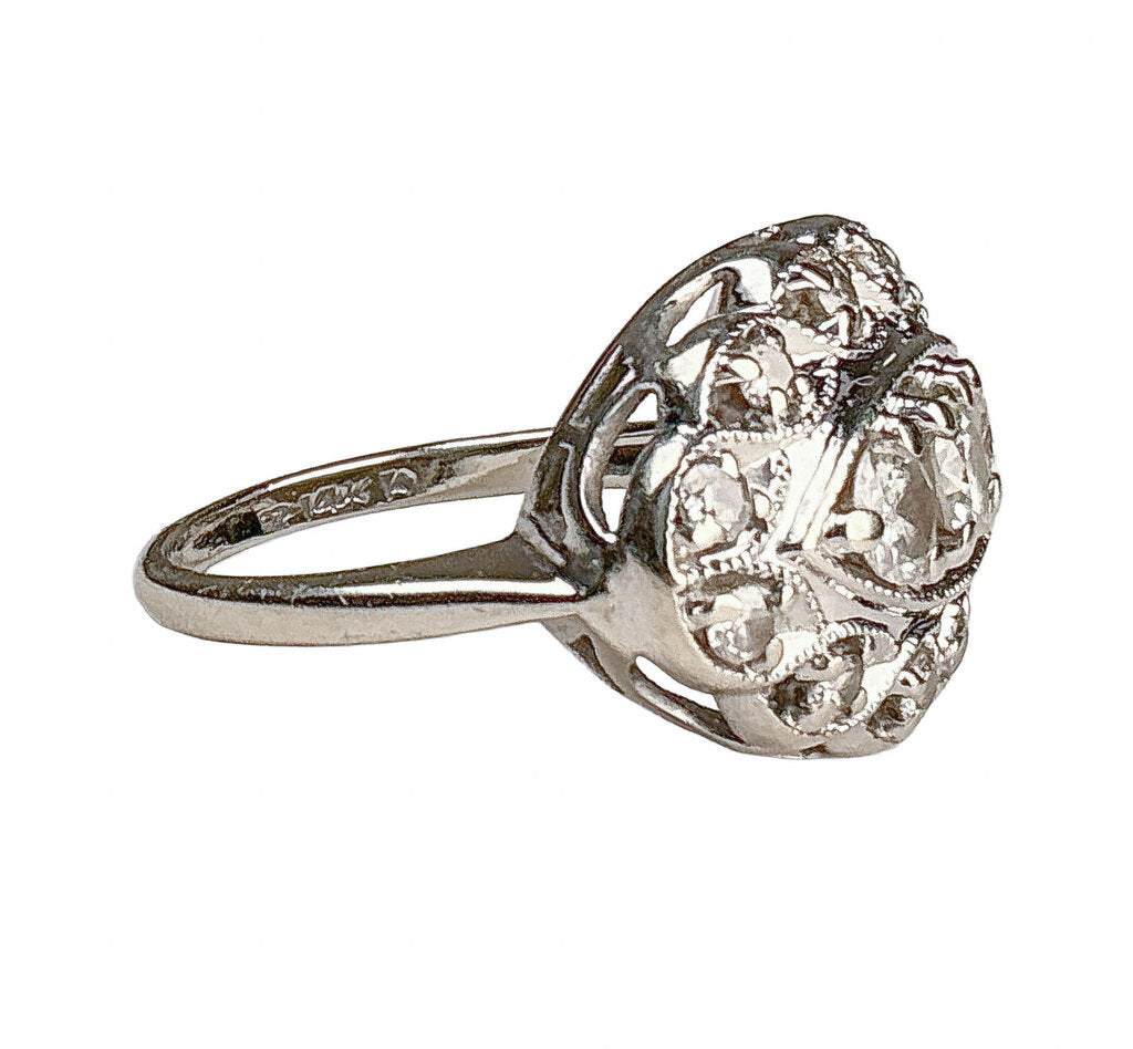 14K WG Edwardian-Style Diamond Ring - Opportunity Shop DC