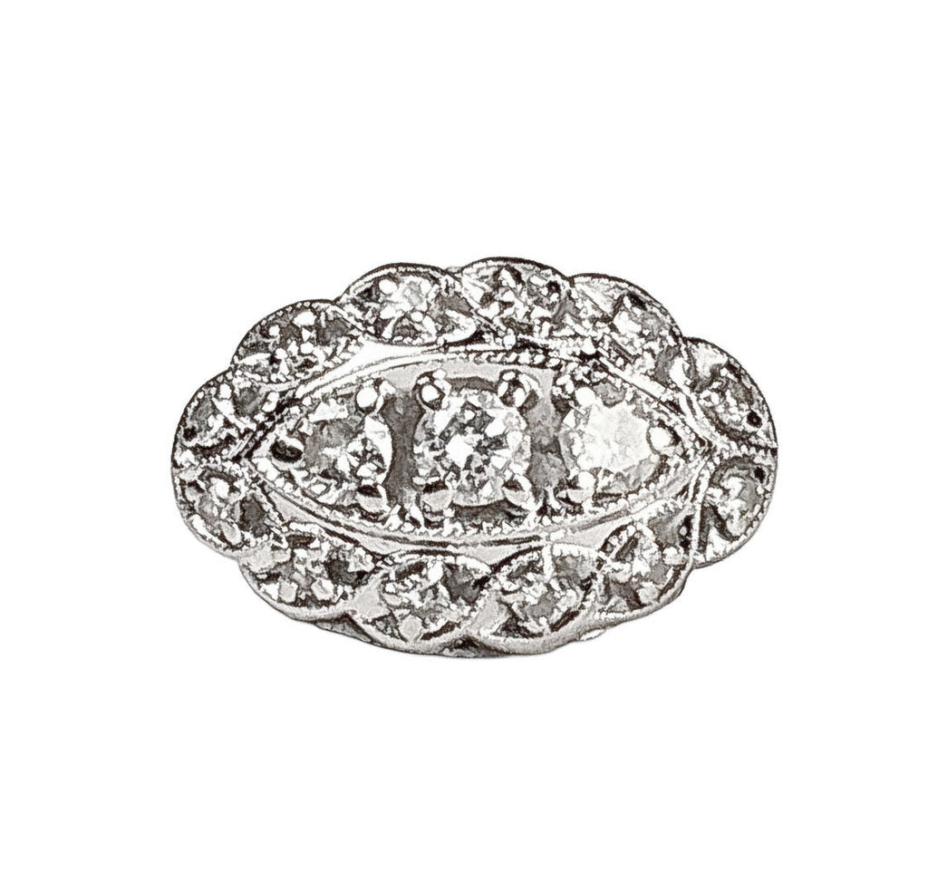 14K WG Edwardian-Style Diamond Ring - Opportunity Shop DC