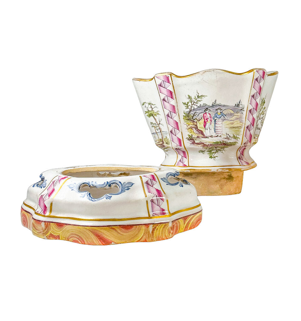 PAIR Antique 18thC Jardiniere in Vieux Paris Style - Opportunity Shop DC