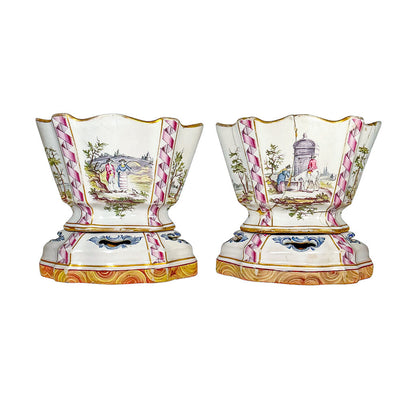 PAIR Antique 18thC Jardiniere in Vieux Paris Style - Opportunity Shop DC