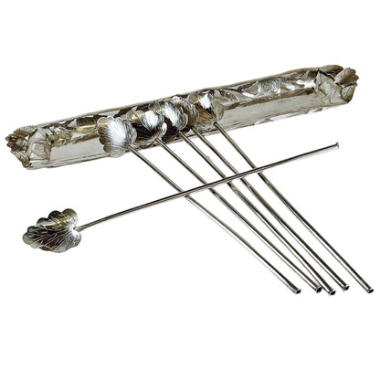 Sterling Silver Overlay Bar Set, Mexico