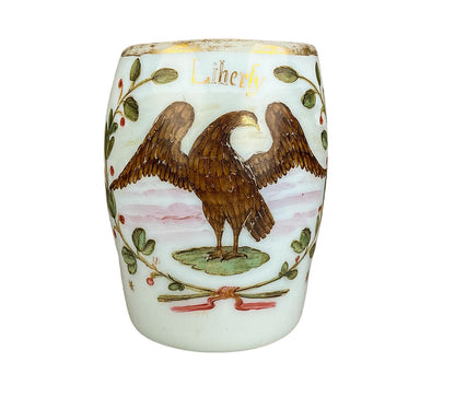 Antique Bristol Bird Glass .19C