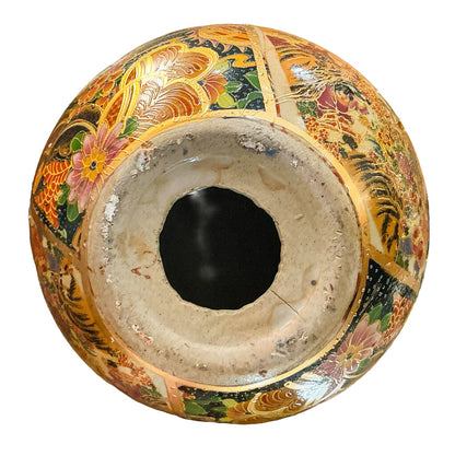 Vintage Japanese Satsuma Style Egg on Stand