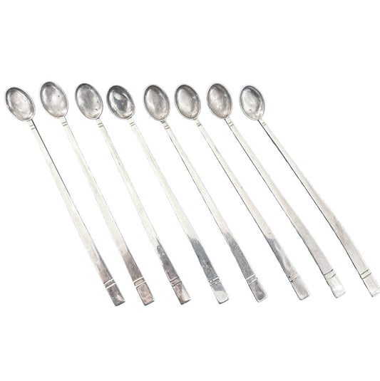 8PC Sterling Iced Tea Spoons, tested 8ozt - Opportunity Shop DC