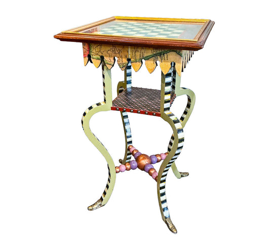 Mackenzie Childs Side Table - Opportunity Shop DC