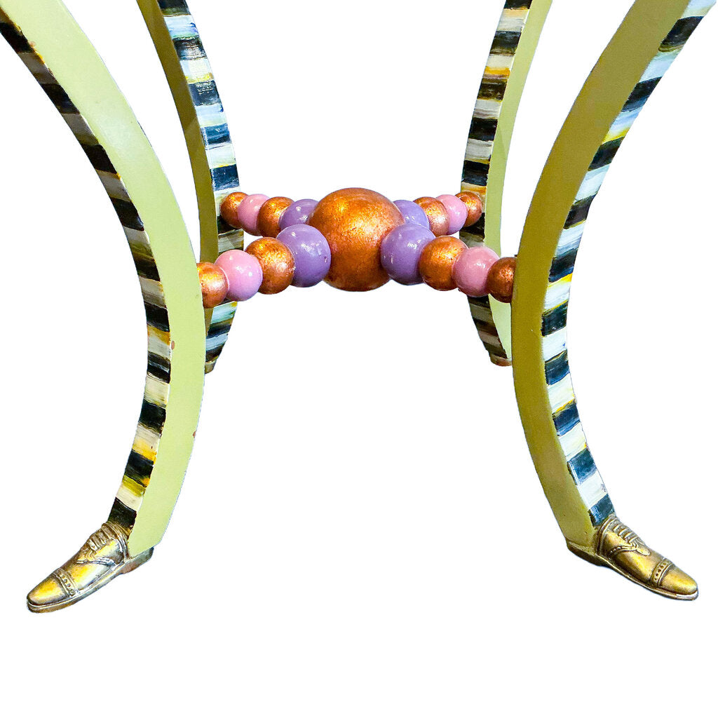 Mackenzie Childs Side Table - Opportunity Shop DC