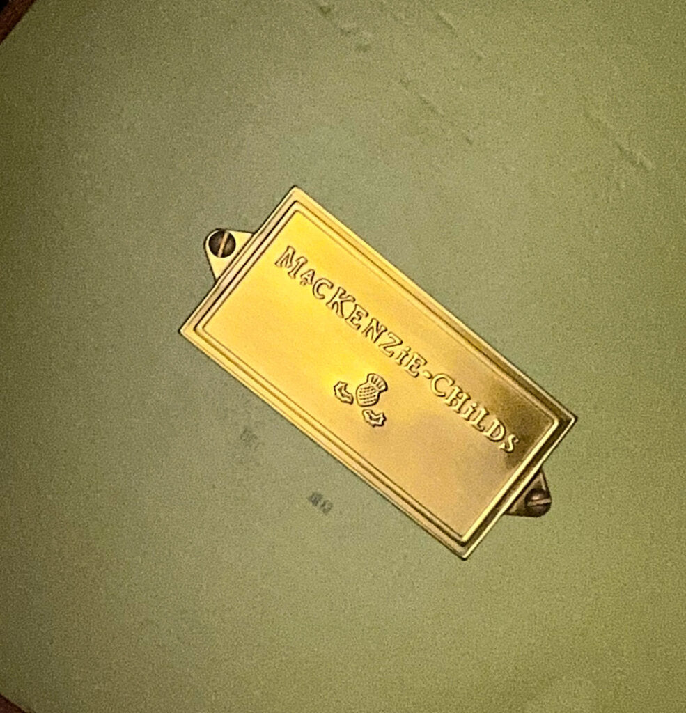 Mackenzie Childs Side Table - Opportunity Shop DC