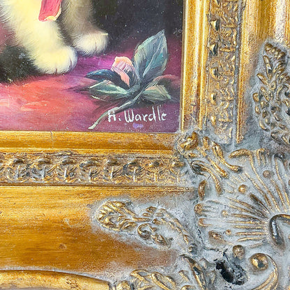 Cat Print in Gilded Frame - Opportunity Shop DC