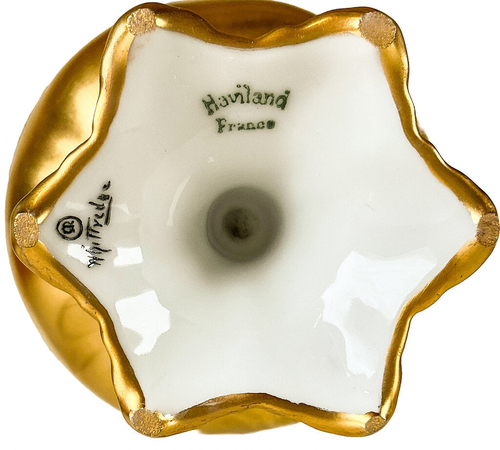 Limoges Gilt Sherbert (17). Monogrammed "G". - Opportunity Shop DC