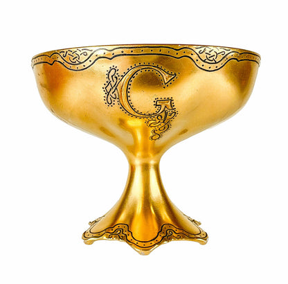 Limoges Gilt Sherbert (17). Monogrammed "G". - Opportunity Shop DC