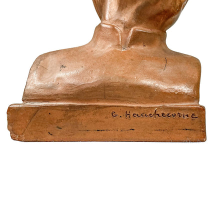 "Smiling Bust", G. Hauchecorne, Terracotta