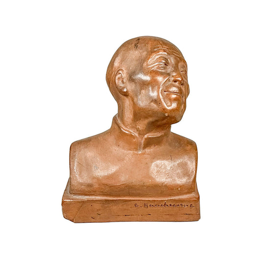 "Smiling Bust", G. Hauchecorne, Terracotta