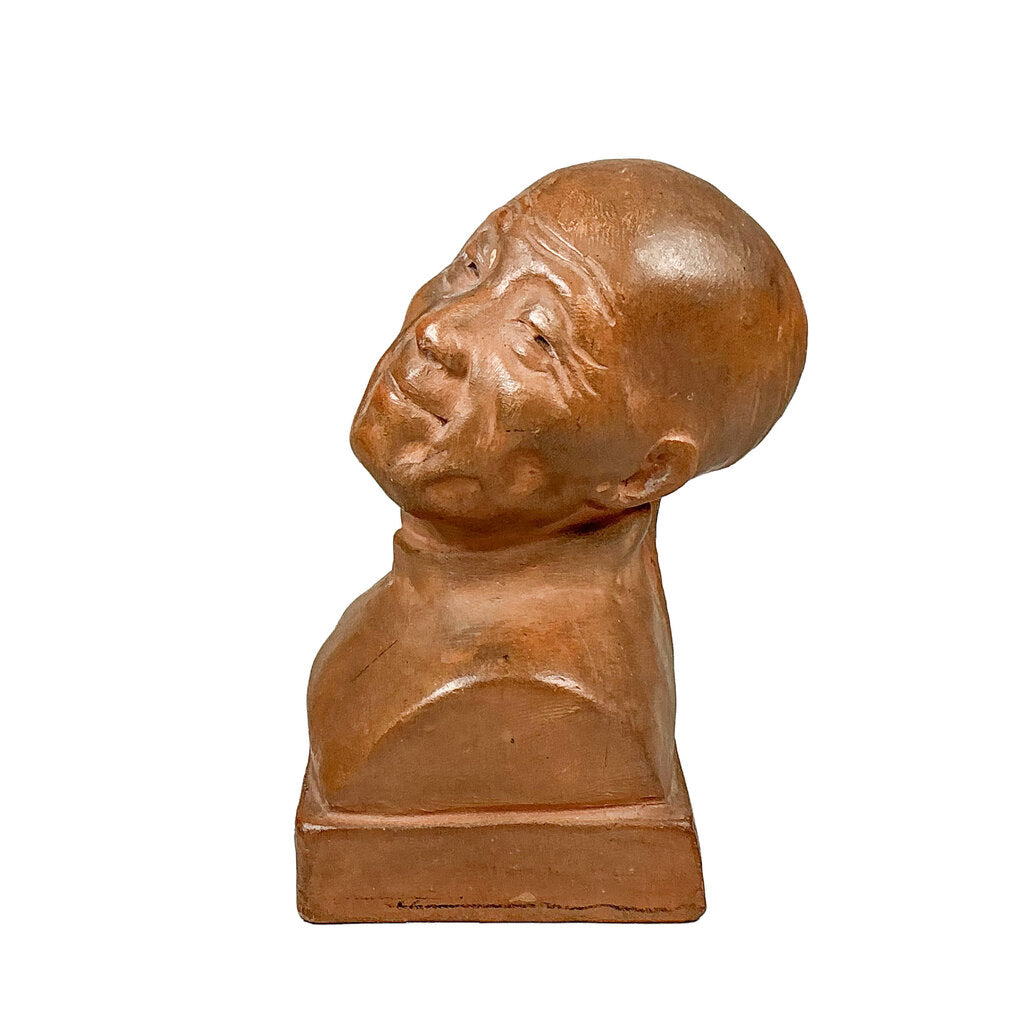 "Smiling Bust", G. Hauchecorne, Terracotta