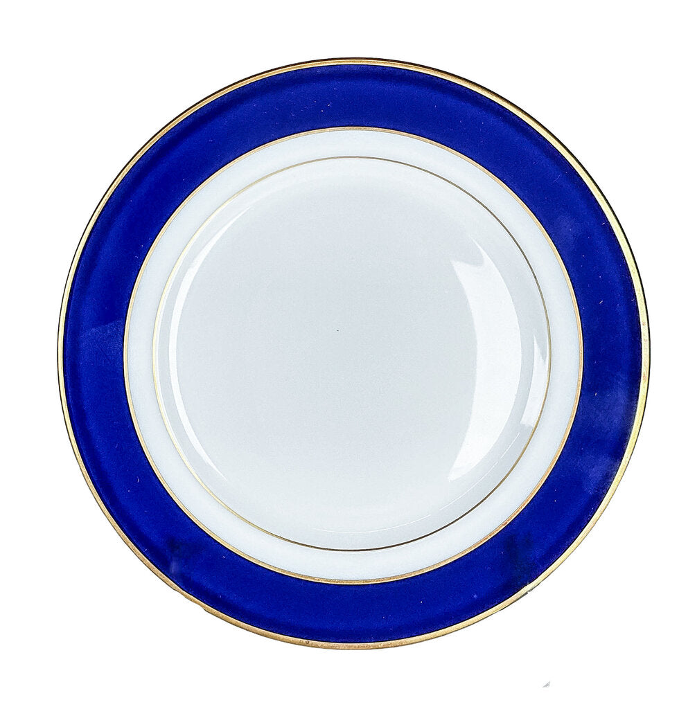 9pc Limoges Turenne Cobalt Blue Bread & Butter Plates - Opportunity Shop DC
