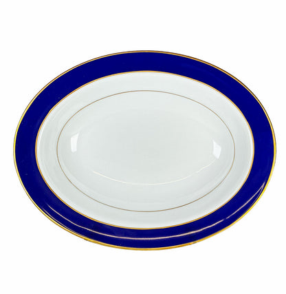 Limoges Turenne Cobalt Blue Vegetable Dish - Opportunity Shop DC