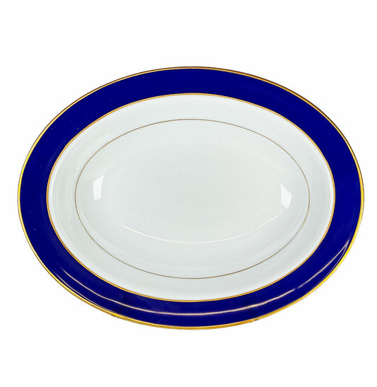 Limoges Turenne Cobalt Blue Vegetable Dish - Opportunity Shop DC
