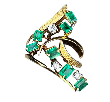 18K YG Emerald & Diamond Ring - Opportunity Shop DC