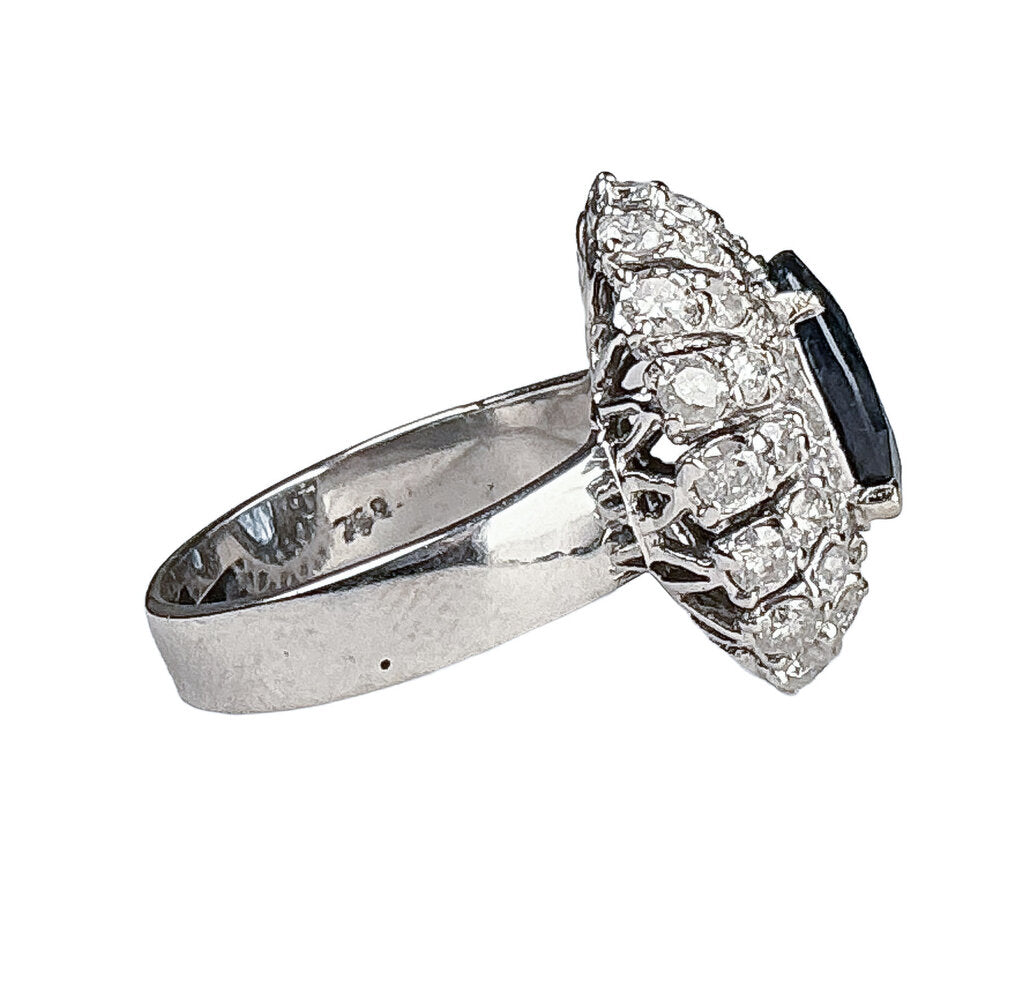 14K YG Ring w Sapphire - Opportunity Shop DC