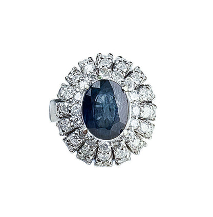 14K YG Ring w Sapphire - Opportunity Shop DC