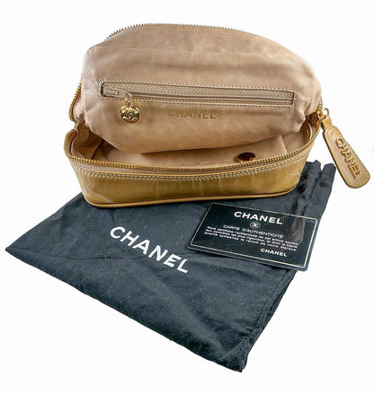Chanel Beige Coated Canvas Clutch Orig.$1275 - Opportunity Shop DC
