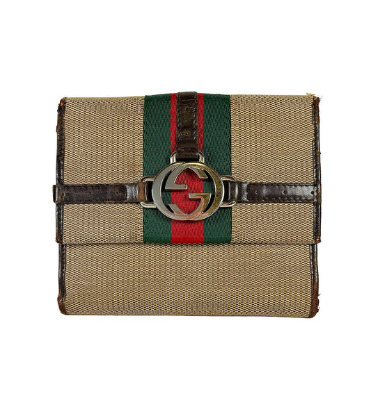 Gucci Canvas Web Reins Bilfold Wallet - Opportunity Shop DC